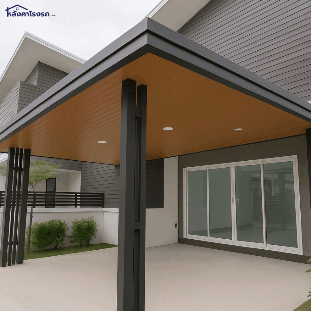 ติดตั้งกันสาด หน้าบ้าน บ้านเดี่ยว