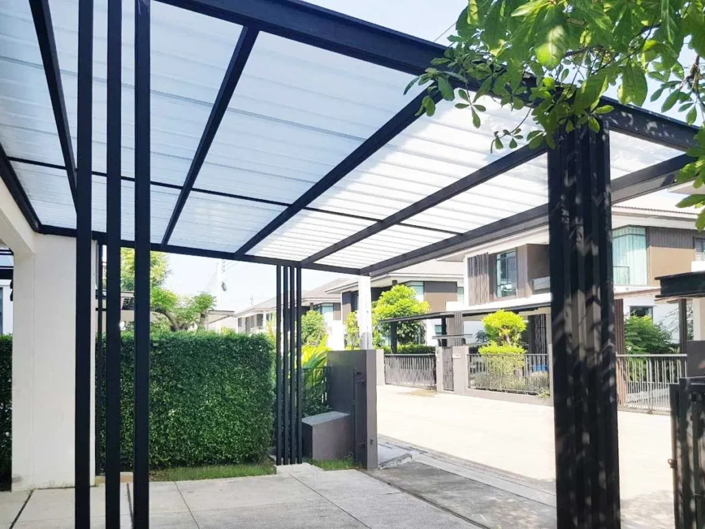 วัสดุโปร่งแสง หลังคาโรงรถ