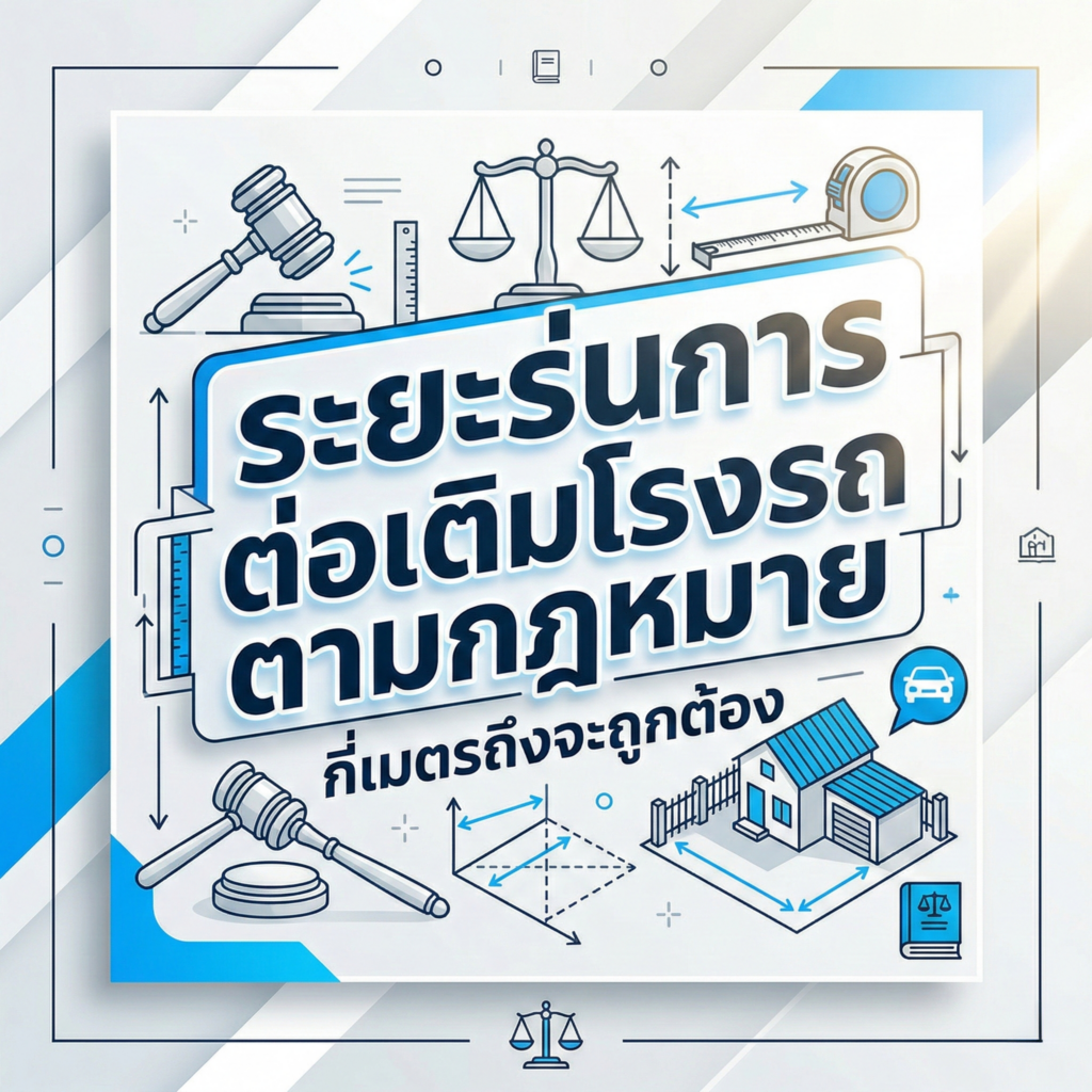 ระยะร่นการต่อเติมโรงรถ